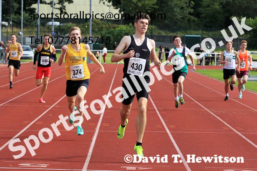 Mens Under-17s 400 metres, 2023 Northern Under-13s, Under-15s and Under-17s, Middlesbrough.  Photo: David T. Hewitson/Sports for All Pics